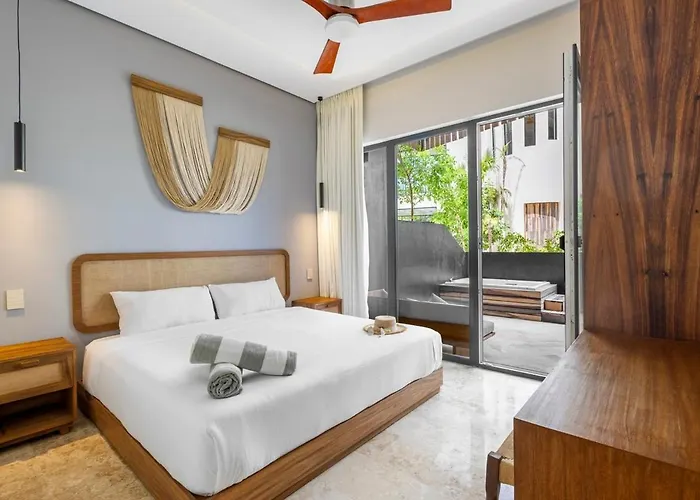 1 Bd Soaking Tub 500 M From Jaguar Park And Apartment Tulum